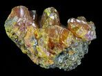 Orpiment Crystals on Matrix - Peru #63809-1